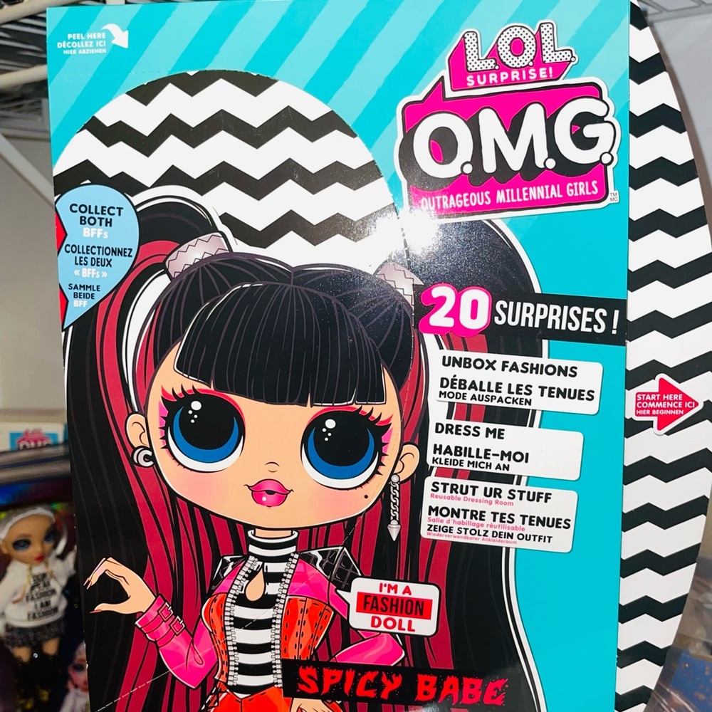 LOL Surprise OMG Spicy Babe Fashion Doll - Black and Pink